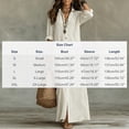 thumbnail image 3 of ClodeEU Women's Linen Blend Button Down Maxi Shirt Dress,Casual Loose Summer Beach Cover Up Dress White,Women's Plus L, 3 of 6