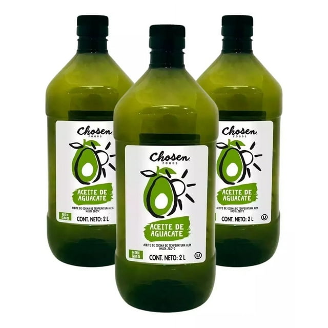 Aceite 100% De Aguacate Natural Chosen Foods 3 Pz De 2Lt