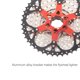 thumbnail image 2 of Greeniant Cassette de bicicleta 36T Suministros de ciclismo Tamaño compacto Instalación práctica Cog reemplazado Piezas mejoradas Cassettes de 8 Ciclismo Plata 32T Greeniant OD026183-02, 2 of 6