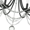 thumbnail image 6 of Golden Lighting Mirabella 6 Light Chandelier in Matte Black, 6 of 6