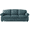 Teal, variant on 90" Nailhead Sofa, Rolled Arm Couch with Solid Legs, Chenille Fabric, Teal