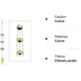 thumbnail image 5 of Feng Shui Wind Chime 3 Bell Cobre Colgante Wind Chime para decoración de ventanas de jardín Ideal como regalo de calidad (Oro) TUNC Sencillez, 5 of 5
