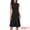 Black, variant on Women's 2026 Mock Neck Sleeveless A Line Work Business Midi Dress S Beige
