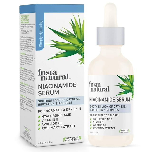 Suero Facial de Niacinamida InstaNatural Humectante Antienvejecimiento para la Piel con Vitamina B3 2 Fl Oz InstaNatural IN-88329494