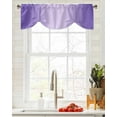 thumbnail image 4 of Fsddascl Purple Ombre Tie Up Valance Curtains for Windows, Kitchen Curtains Window Treatments, Modern Gradient Abstract Art Short Window Shades Valances for Bedroom Bathroom Cafe 42"x18", 4 of 7