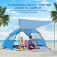 thumbnail image 2 of Carpa de playa Elegear, refugio solar con toldo para 4-5 personas UPF 50+, 2 of 8