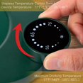 thumbnail image 3 of Calentador de taza de café inteligente, calentador de taza para oficina en casa, calentador de taza de apagado automático con pantalla digital, posavasos con termostato para café, té, mil (verde) JAMW Sencillez, 3 of 5