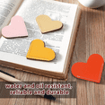 thumbnail image 3 of 4 Pieces Leather Heart Bookmark Page Corner Bookmark Personalized Handmade Reading Book Marker for Bookworm Book Lover Gifts, 3 of 5