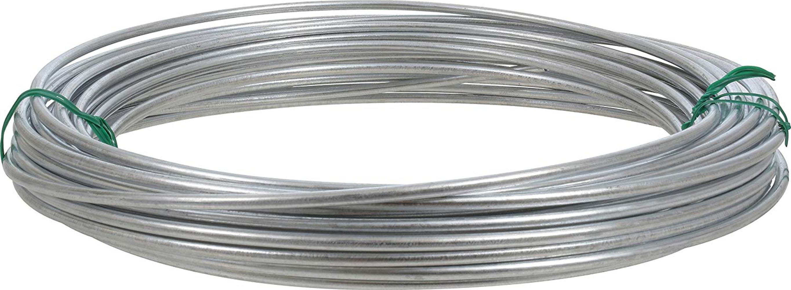 122062 Galvanized Solid Wire 9 Gauge 50 Foot Coil Multi purpose Wire 122062 Galvanized Solid Wire 9 Gauge 50 Foot Coil Multi purpose Wire