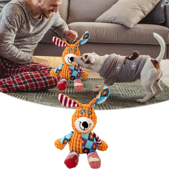 Indestructible Dog Toy Chew Toys for Dogs, Dog Plush Toy Soft Chew Toy, Chew Toys for Teething Stuffed Animal Dog Toys for Aggressive Chewers,Suitable for Large Medium Small Dogs Christmas Gifts