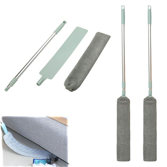 2026 New Retractable Gap Dust Cleaning Artifact with 3 Microfiber Dusting Cloths,Extendable Duster Cleaning Tool,Reusable Washable Dusting Wand for Home,Ceiling,Blinds,Furniture (1PCS)