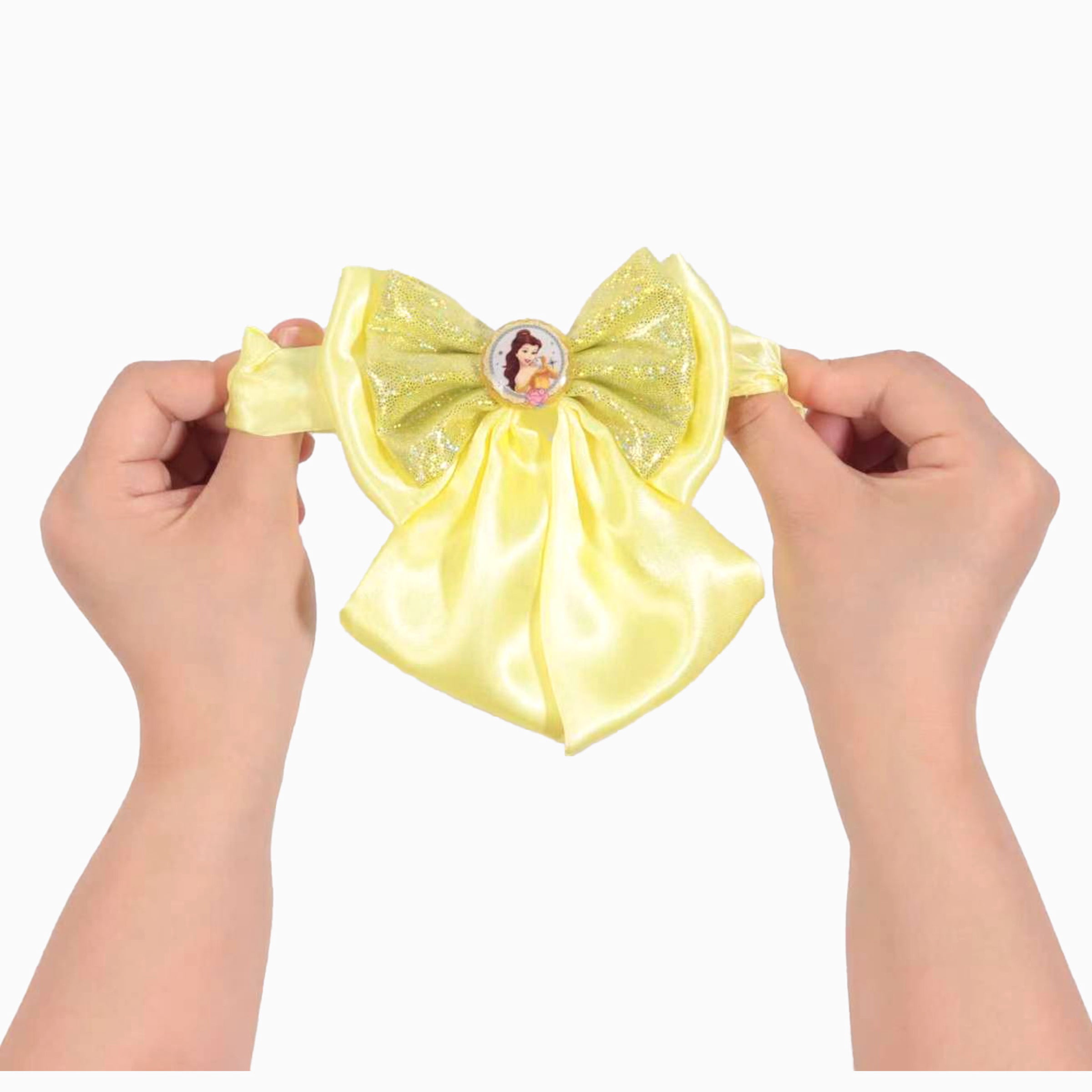 Disney Princess Girls Scrunchies 3 Pack Bow Hair Ties Back to School Gift