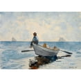 thumbnail image 2 of Winslow Homer 18x14 Gold Ornate Wood Frame and Double Matted Museum Art Print Titled - Boys in a Dory (1880), 2 of 4