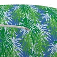 thumbnail image 3 of Tropical Pouf Cover with Zipper, Vertically Designed Leaves Seaweed Greenery Summer Plantation, Soft Decorative Fabric Unstuffed Case, 30" W X 17.3" L, Azure Blue Green, by Ambesonne, 3 of 5