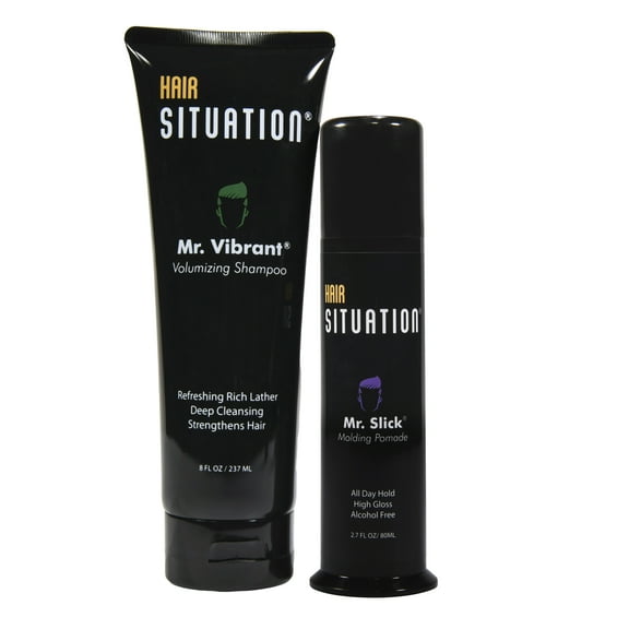 Hair Situation Mr. Vibrant Volume Shampoo & Mr. Slick All Day Hold Pomade