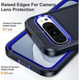 thumbnail image 3 of KOMI Blue, 9, Anti -Fall Case for Google Pixel 9/ 9Pro/ 9ProXL, Small Kickstand, Back Case Ultra -Thin and Light Military Grade Protection Shockproof Shell, 3 of 5