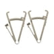 thumbnail image 3 of 2 unidades de calibrador de grasa corporal, dispositivo de medición de pliegues cutáneos para fitness, forma de Y, preciso Escala única blanca, 3 of 9