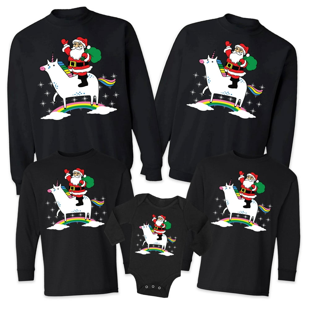 Awkward Styles Matching Family Merry Christmas Sweaters Funny Santa