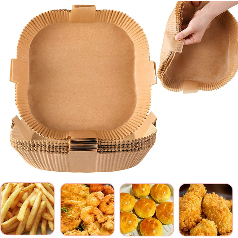 Air Fryer Disposable Paper Liners Square, Non-Stick Parchment Paper, Air  Fryer Accessories, Oil Proof, Water Proof, Paper Liner for Microwave Oven