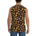 thumbnail image 4 of Uemuo Burger Fries Pattern Men's Sleeveless T-Shirt,Muscle Athletic Tank Top, Moisture-wicking Quick-dry Breathable Classic Tee Top for Gym Run Outdoor Sports-X-Large, 4 of 8