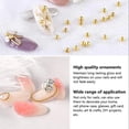 thumbnail image 4 of Perlas para uñas Bellecrey de 0,8 a 3 mm, doradas, plateadas y grises, charms, 4 of 9