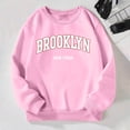 thumbnail image 2 of Byoo Sweatshirt for Girls Letter Print Long Sleeve Pullover Top Drop Shoulder Sweatshirt, 2 of 8