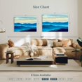 thumbnail image 4 of Elephant Stock Smoky Mountain Wall Art - Horizontal Canvas Wall Art - Living Room Wall Decor - Nature Canvas - Teal And Blue Decor - 39" x 26", 4 of 8