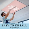 thumbnail image 5 of 4 Pack Hello Winter Fluorescent Light Covers for Ceiling Lights Snowflake Pink Magnetic Ceiling Light Covers Overhead Light Filters for Office Classroom Home, 5 of 9
