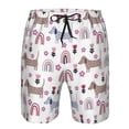 thumbnail image 4 of Naloa Cute Dog Men's Beach Shorts, Surfing shorts, Swim trunks, Quick Dry Swim Trunks for Surfing Beach Fun - Small, 4 of 9