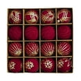 thumbnail image 2 of 16 bolas de Navidad para de Navidad, adornos para de Navidad, decoración DIY, adornos navideños para exteriores, temporadas, bodas, rojo, 2 of 8