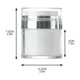 thumbnail image 2 of Airless Pump Bottle, Double-Layer Cosmetic Vacuum Container for Lotion and Cream Travel Size Refillable Skin Care Packaging, 2 of 8