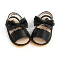thumbnail image 5 of Baby Girl Sandals Summer Crib Shoes Bowknot Soft Sole Infant Girls First Walker Shoes,0-18M, 5 of 6