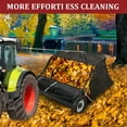 thumbnail image 2 of 42 Inch Tow Behind Lawn Sweeper – Heavy Duty Pull Behind Yard Sweeper – Large 24 cu.ft. Capacity – Adjustable Sweeping Height – Convenient Dumping Rope – Fits Most Lawn Tractors – 42 Inches Black, 2 of 7