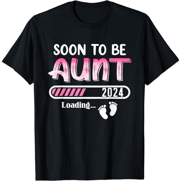 Soon To Be Aunt Est.2024 Mom Pregnancy Announcement T-Shirt