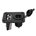 thumbnail image 1 of Loewten Power Outlet Socket Panel, Lighter Socket, Lighter Socket 12‑24V Black Dual Output Car Charger Panel For Motorcycles Yachts Boats Lawn Mowers, 1 of 8