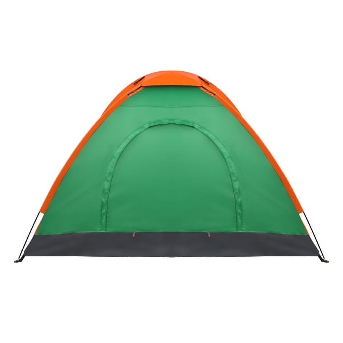 2-Person Waterproof Camping Dome Tent for Outdoor Hiking Survival Orange & Green