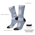 thumbnail image 4 of Logiee Cute Fat Cat Print Adult Socks for Men & Women,Calf Socks, Ankle Socks,Boots Socks,Breathable Casual Sock,Unisex Crew Socks, 4 of 6