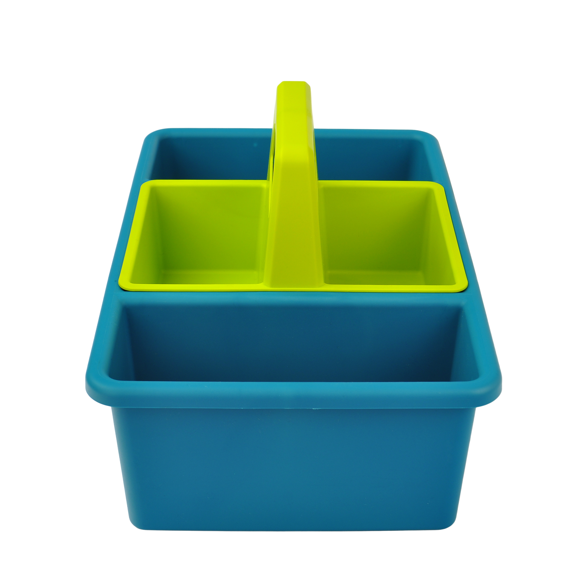 Organizador de escritorio Pen+Gear de plástico 2 en 1, verde y azul verde 5