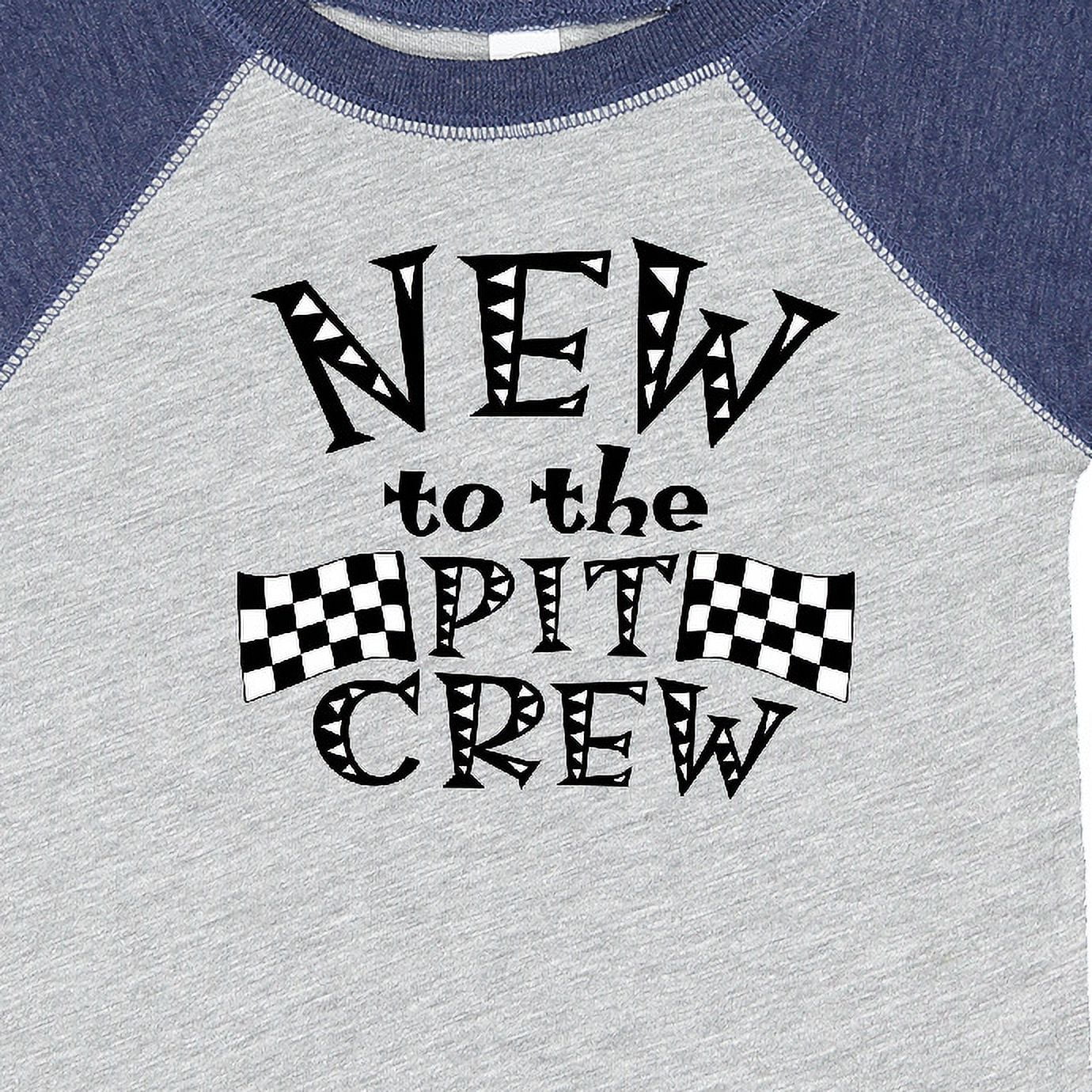 Inktastic New to the Pit Crew Racing Flags Boys or Girls Baby Bodysuit