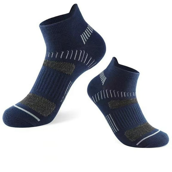ERDOUY 6 pairs of Women’s and Men’s No-Show Low-Cut Ankle Short Socks: Anti-Slip, Athletic, Running, Novelty, Casual and Invisible Liners，Dark Blue