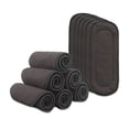 thumbnail image 1 of Paquete de 10 pañales de tela para bebés Cambio de pañales de bolsillo para recién nacidos Inserciones absorbentes, transpirables, cómodos, de viaje, forros suaves tipo 2 tholdsy BA000359-02, 1 of 7