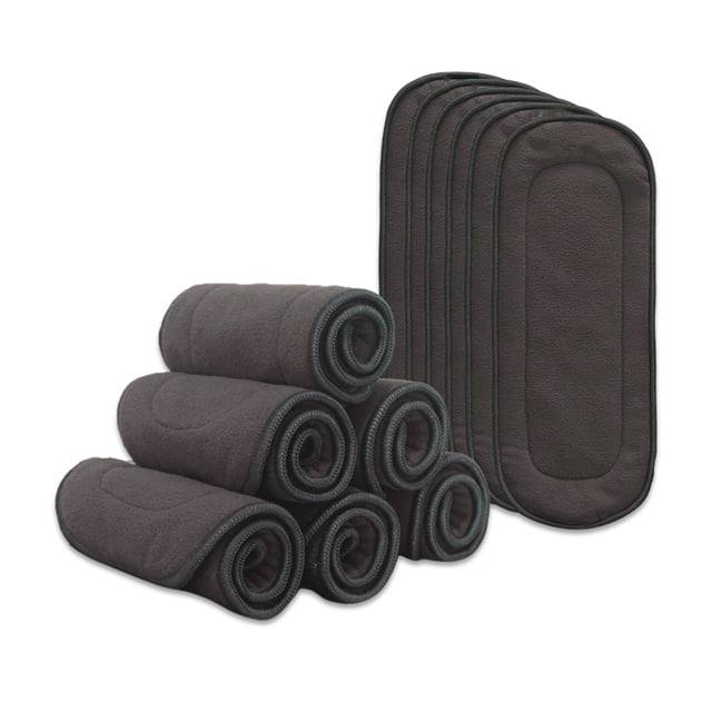 Paquete de 10 pañales de tela para bebés Cambio de pañales de bolsillo para recién nacidos Inserciones absorbentes, transpirables, cómodos, de viaje, forros suaves tipo 2 tholdsy BA000359-02