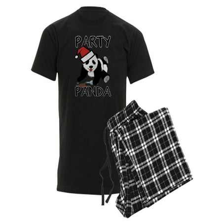

CafePress - Funny Party Panda Design - Men s Dark Pajamas