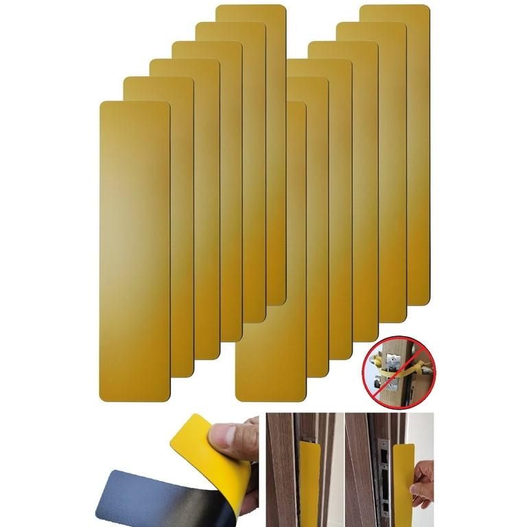 30 Pack Lockdown Magnetic Strips Door Security Devices Thin Magnetic Strips  School Office Emergency Easy Quick Lock Door Latch Yellow 