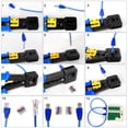 thumbnail image 4 of Kit de herramientas de crimpado RJ45 YWNEGWE Pass Thru Cat5 Cat5e Cat6 con comprobador, 4 of 6