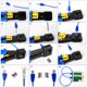 thumbnail image 4 of Kit de herramientas de crimpado RJ45 YWNEGWE Pass Thru Cat5 Cat5e Cat6 con comprobador, 4 of 6