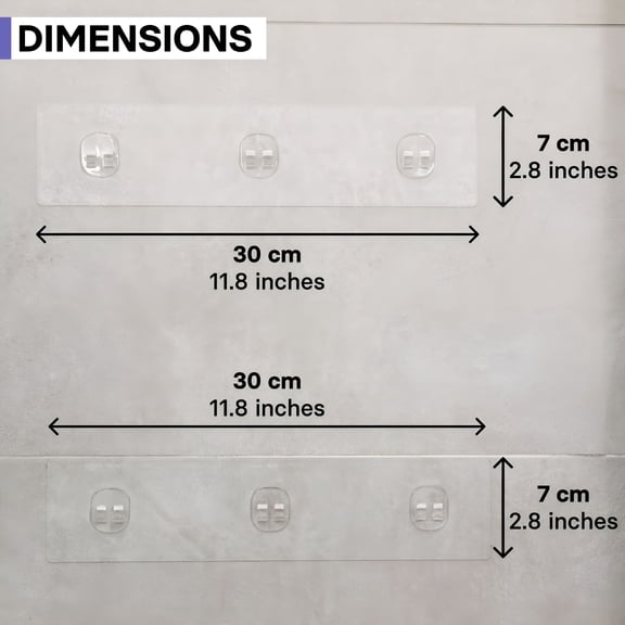 LAMIRO 2-Pack Waterproof Wall Adhesives for Shower Caddy,Heavy-Duty No-Trace Replacement Hooks