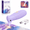 Purple, variant on Electric Diamond Painting Pen,Ergonomic Palm-Grip | art vacuum pen tool with integrated suction tip, wax-free pickup, quiet cordless USB-C rechargeable for 5D DIY crafts, White