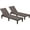 Brown, variant on Homall 2 Pieces Patio Lounge Chair Outdoor Adjustable Chaise Lounge Chair, Dark Brown