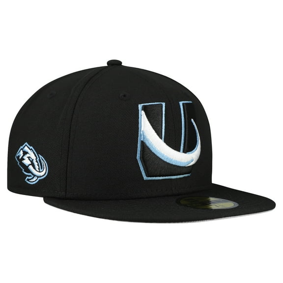 Men's New Era Black Utah Mammoth Team Secondary 59FIFTY Fitted Hat